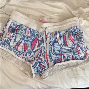 Lily Pulitzer Shorts Red Right Return